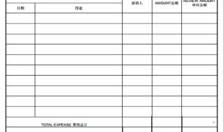 费用报销单模板